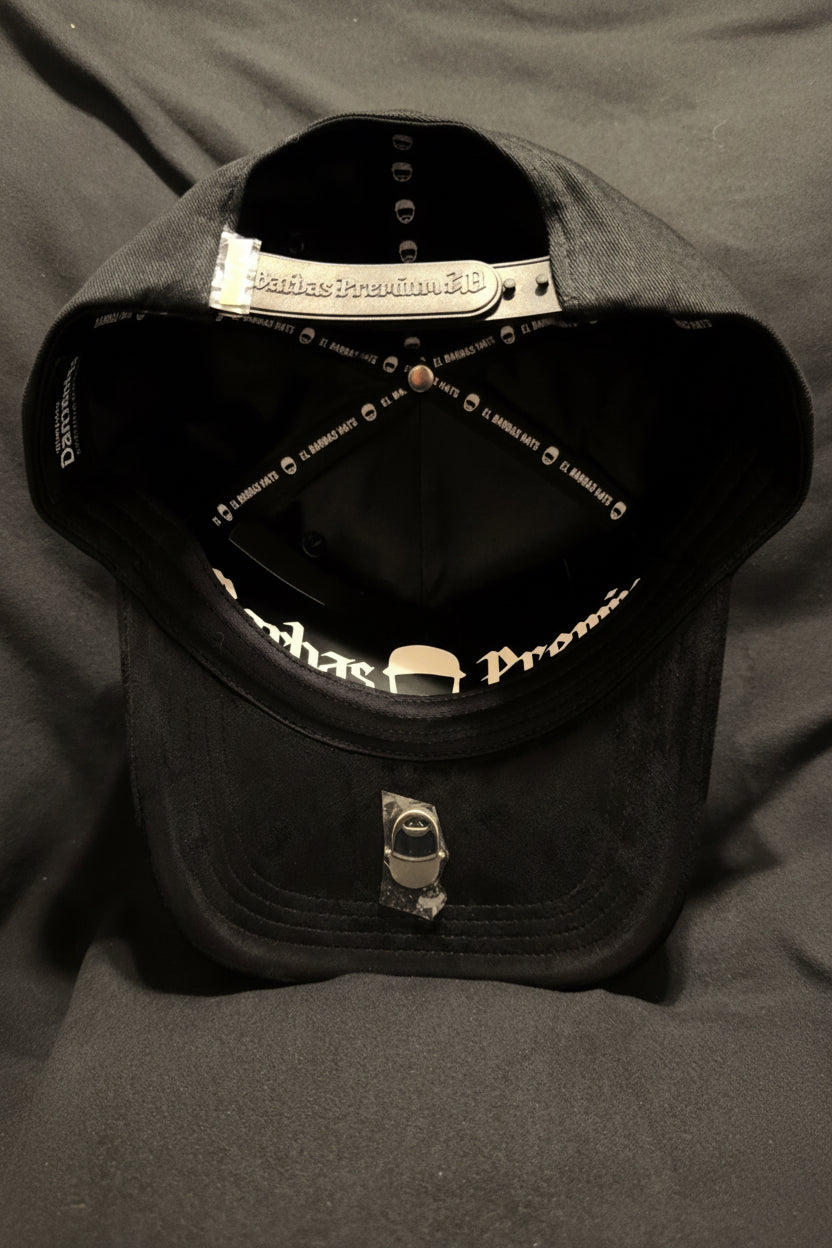 EL BARBAS HATS Black Snapback Hat Adjustable